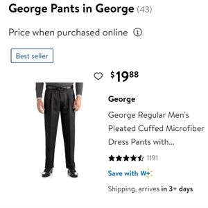 NWOT George mens pants